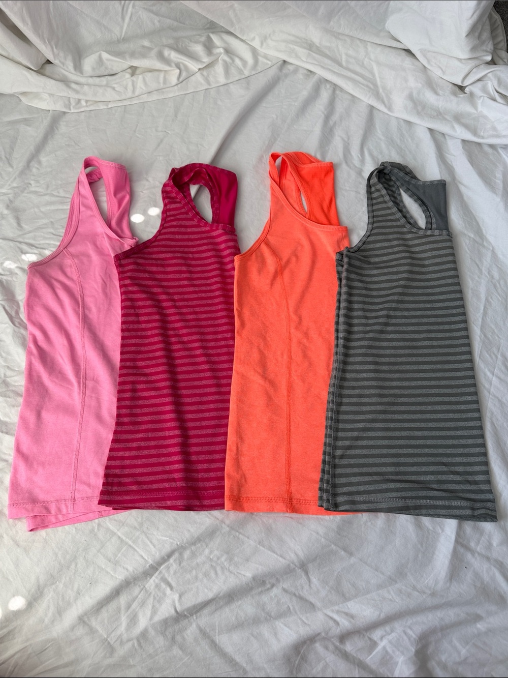 Women’s Racerback Tank Top - Pink, Fuchsia, Coral, Gray